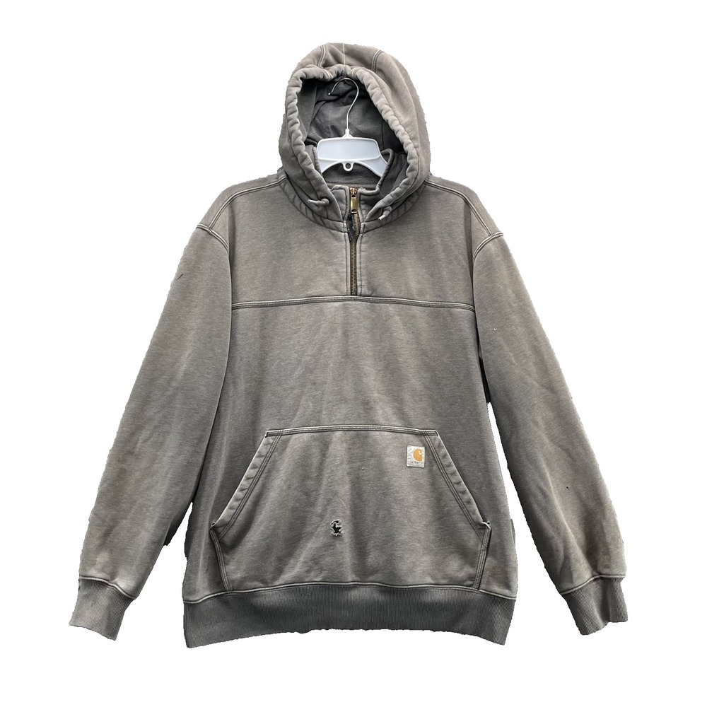 Carhartt Rain Defender Hoodie Men Large Fleece Outdoor Workwear Y2k Grunge Skate